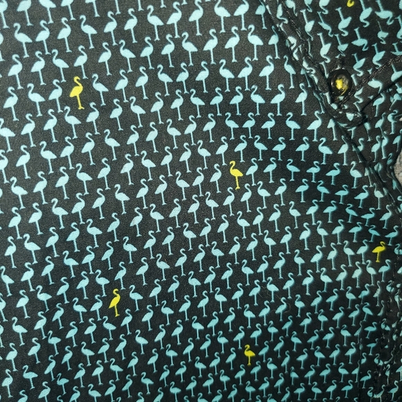 Geometrix by Drill Clothing XL Flamingo button down mens - Picture 2 of 5